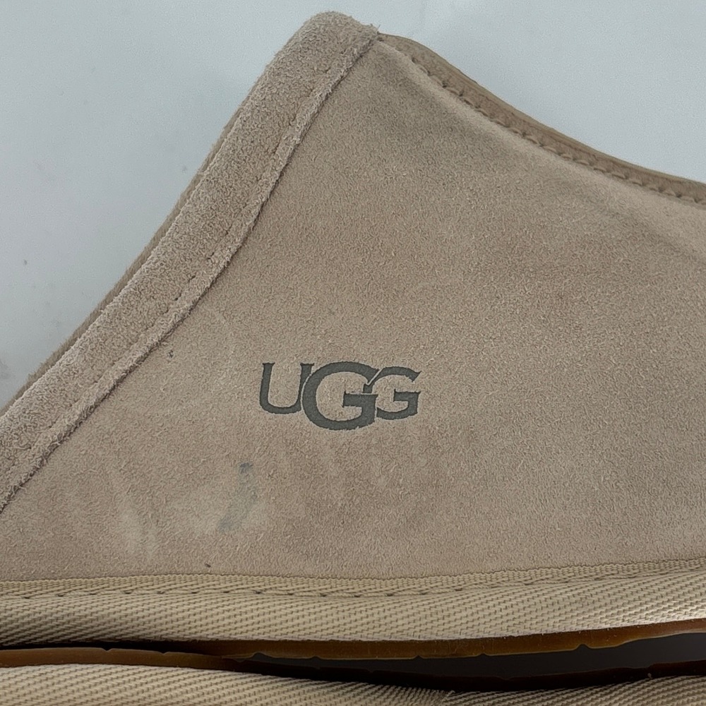 UGG Pearle UGGplush Scuff Slipper Cream Women Size 9 Faux Fur Suede Comfort Warm - Picture 9 of 13